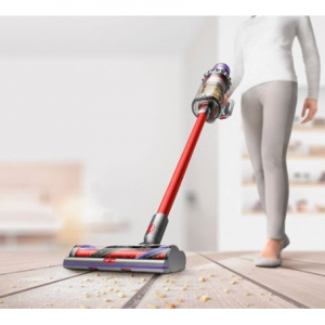 Dyson - Outsize Total Clean cordless vacuum - Nickel/Red @ Best Buy