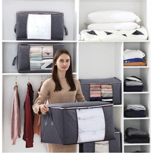 Lifewit 90升超大容量防尘被褥衣物收纳整理包 3个装 @ Amazon