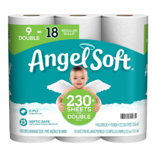 Angel Soft 2-Ply Bathroom Tissue 234.0ea x 9 pack @ Walgreens
