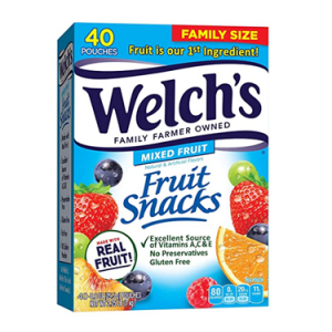 Welch's 水果什錦軟糖 0.9oz 40包家庭分享裝 @ Amazon