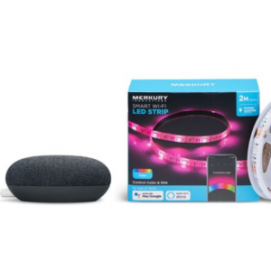 $30 off Google Nest Mini (Charcoal) + Merkury Innovations Smart LED Strip Light @Walmart