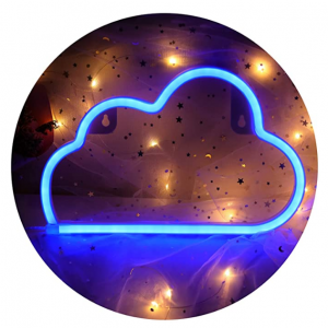 ifreelife 可愛雲朵LED霓虹牆壁裝飾燈 多色可選 @ Amazon