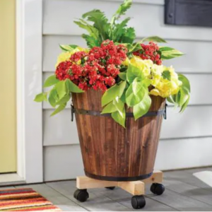 Vigoro 13 in. Wood Plant Caddy for $0.48 @Home Depot 