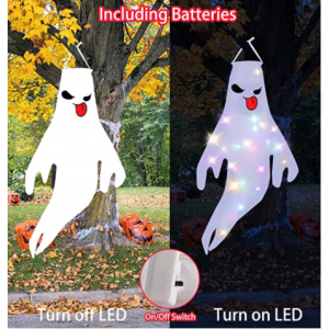2 PCS 50" Light up Hanging Ghost Decorations $5.99