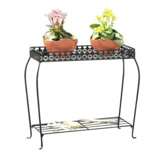 Vigoro 23 in. Rectangular Iron Plant Stand for $0.98 @Home Depot 