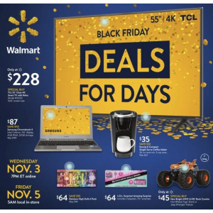 Walmart Black Friday 2021 Deals for Days 11/3