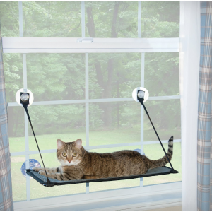 K&H Pet Products EZ Mount Cat Window Perch, Gray @ Chewy