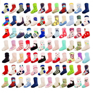 TYONMUJO 20 Pairs Baby Cotton Socks @ Amazon