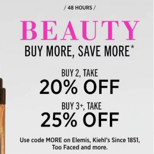 Buy More, Save More on Beauty (Estee Lauder, Tom Ford, Kiehl's, GUCCI, Clinique) @ Saks OFF 5TH