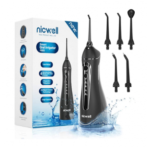 Nicwell 便攜水牙線 附5個噴嘴 @ Amazon