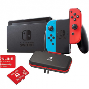 Costco - Nintendo Switch 超值套裝, 12月會員+128GB卡+收納包，現價$379.99