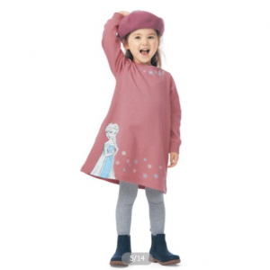 ディズニー 【まとめ買いがお得】裏起毛ワンピース