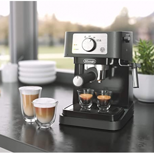 De'Longhi 手動意式濃縮咖啡機 可製作拿鐵、卡布奇諾 @ Amazon