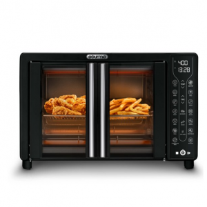 Gourmia Digital French Door Air Fryer Toaster Oven, Black @ Walmart
