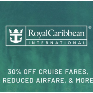  Save 30% on Royal Caribbean’s cruises @Avoya Travel