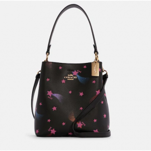 50% Off Coach Small Town Bucket Bag With Disco Star Print @ Coach Outlet
