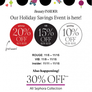 Holiday Savings Event @ Sephora 