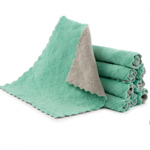 5折！comfso 超强吸水快干厨房毛巾、洗碗布 9条装 @ Amazon