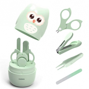 YIVEKO 貓頭鷹造型嬰幼兒指甲剪套裝 @ Amazon
