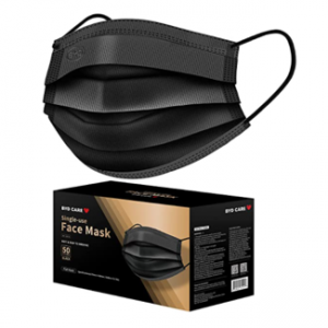 BYD 一次性三层口罩 黑色 50只