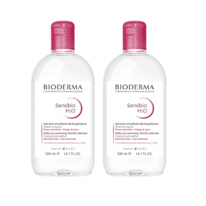 Amazon Bioderma貝德瑪粉水卸妝水16.7 Fl Oz雙瓶裝熱賣 敏感肌友好