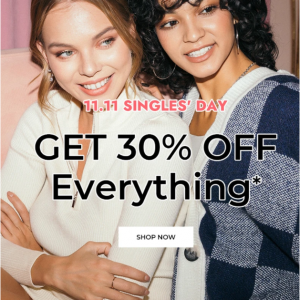 Single's Day Sale - 30% Off Everything @ J.ING