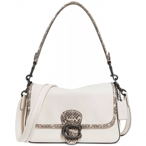 40% Off Coach Tabby Soft Leather With Snakeskin Detail Shoulder Bag @ Macy's
