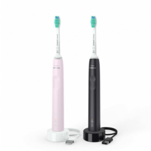 Philips - Sonicare 3100电动牙刷粉色&黑色 HX3675/15