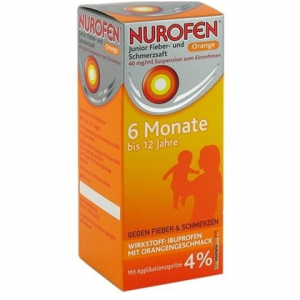 NUROfEN 4%布洛芬 婴幼儿儿童退烧口服液 橙味100ml