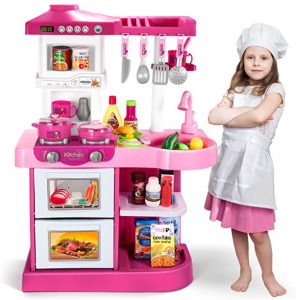 Temi 53 PCS Pink Kitchen Toys for Toddlers @ Amazon
