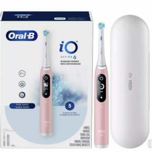 Target.com - Oral-B iO6 電動牙刷 黑、灰、粉3色可選 ，立減$30 
