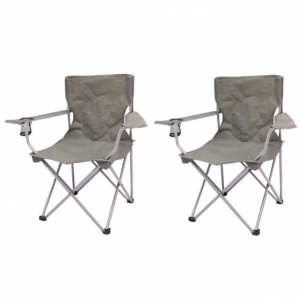 Ozark Trail 庭院、露营折叠椅2件装 带网眼杯架 @ Walmart