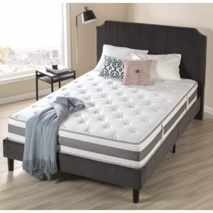 ZINUS 10吋舒适绿茶记忆棉弹簧床垫 Queen @ Amazon