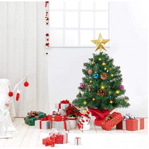 50% off HAUSPROFI Mini Christmas Tree,23"/60cm Small Artificial Tabletop Christmas Tree @ Amazon