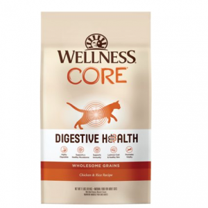 Wellness CORE Digestive Health Wholesome Grains Chicken & Rice Recipe Dry Cat Food, 11-lb bag