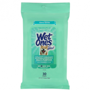 Wet Ones for Pets Hypoallergenic Multi-Purpose Dog Wipes, 30 Count @ Amazon