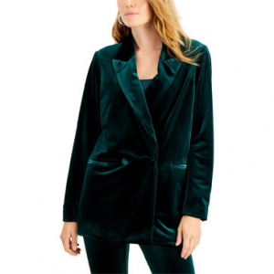 INC International Concepts 女士天鹅绒西服 3色码全 黑五价