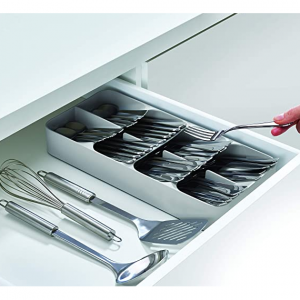 Joseph Joseph DrawerStore Compact Utensil Organizer For Kitchen Drawer Silverware, Grey @ Amazon