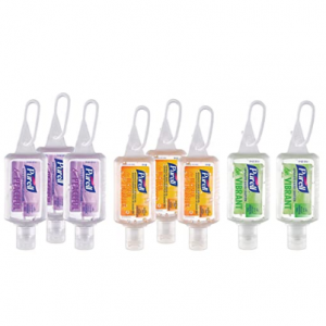 PURELL Advanced Hand Sanitizer Gel,1 fl oz Travel Sized Flip Cap Bottles (Pack of 8) @ Amazon