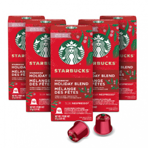 Starbucks Coffee Capsules Holiday Blend — 5 boxes (50 pods total) $29.99 shipped