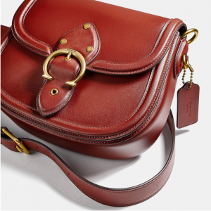 Extra 30% Off COACH Glovetanned Leather Beat Saddle Bag @ Macy's