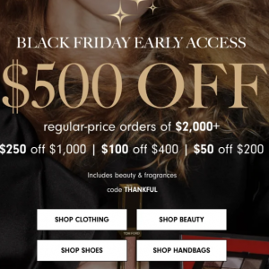 Neiman Marcus 黑五大促 精选时尚大牌服饰鞋包等满额促销