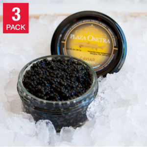 Plaza Osetra Farmed Bulgarian Sturgeon Caviar 2 oz, 3-pack @ Costco