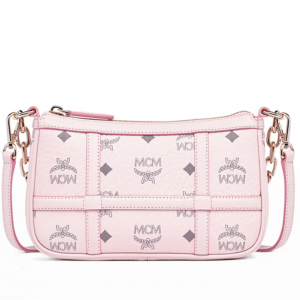 Neiman Marcus官网 MCM Delmy Visetos Mini 粉色腋下包6折热卖