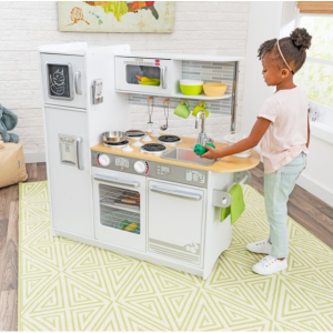 KidKraft Wooden Uptown White Play Kitchen with 1 Piece Accessory Play Set @ Walmart 