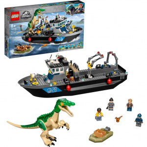 LEGO Jurassic World: Baryonyx Dinosaur Boat Escape Toy (76942) @ Zavvi 