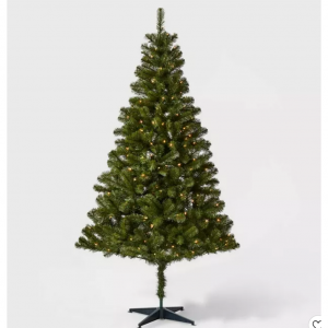 $18 off 6ft Pre-lit Artificial Christmas Tree Alberta Spruce Clear Lights - Wondershop™ @Target