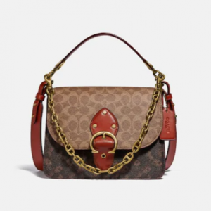 40% Off Coach Beat Shoulder Bag In Signature Canvas With Horse And Carriage Print