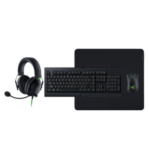 雷蛇 Razer Power Up 游戏超值套装：鼠标+耳机+键盘+鼠标垫 黑五价