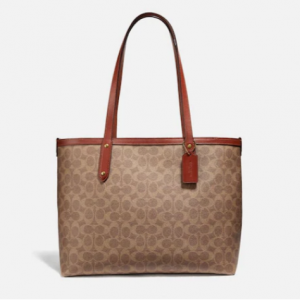 50% Off Coach Central Tote With Zip In Signature Canvas